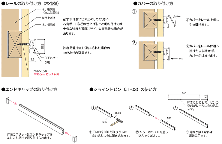 10kg用ピクチャーレールセット 荒川技研｜ピクチャーレールの激安通販【松装】